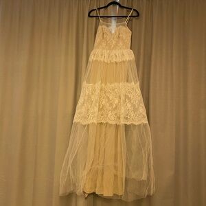 Elegant White Women's Dress